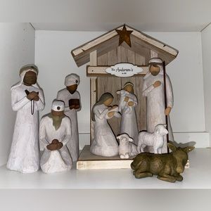 Three Willows Nativity & Three Wisemen Set - Will Sell Separately or Together